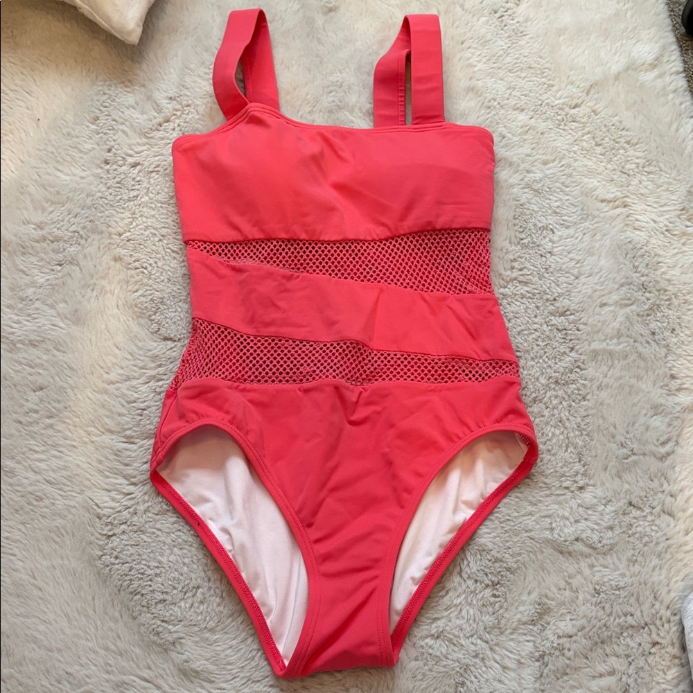 Stylish Pink One-Piece Swimsuit